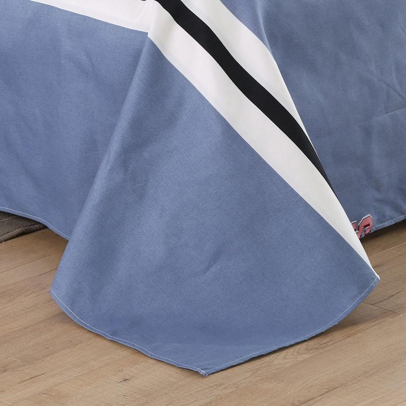 Bedding One-piece Pure Cotton Quilt Warm Bedding All-cotton Double Three-piece Suit Four-season General Exquisite Printing Pattern Color-fast Washable