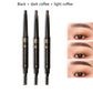 Double-head eyebrow pencil waterproof and sweat-proof natural long-lasting non-fading non-staining