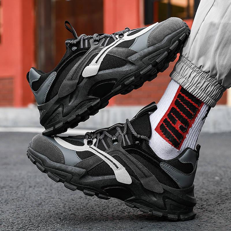 Dorky Dad Shoes Men Casual Shoes Breathable Sneakers for Men Jogging Walking Shoes Daddy Shoes