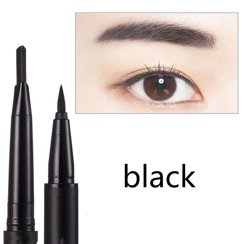 Dual-use dual-use = eyeliner + eyebrow pencil waterproof sweat-proof cosmetics will not fade