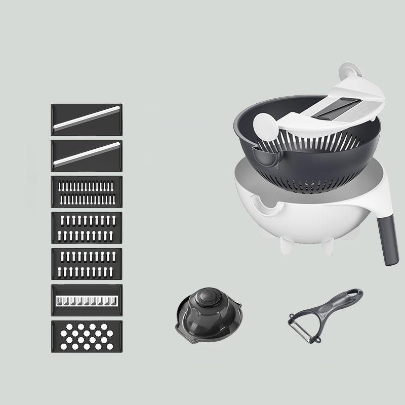 Kitchen Artifact Multifunctional Potato Shredded Vegetable Cutting Machine Household Shredder Grater Slicing and Cutting Flowers Dicing and Grater
