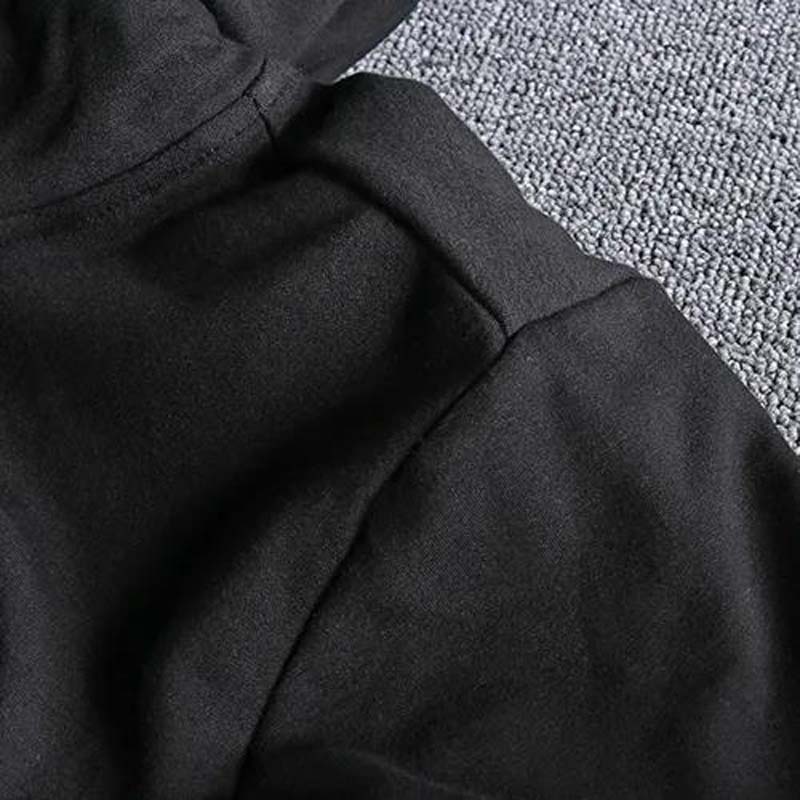 2021 New Plus Velvet Hooded Coat Europe and American Autumn and Winter Men's Casual Hoodie