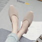 Summer Mid-heel Slippers Women's Outer Wear Soft Bottom Non-slip Toe Slippers