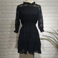 White Princess Dress Lace Floral Sexy Mini Dresses Summer Short Sleeve Voile Transparent Night Party Dresses