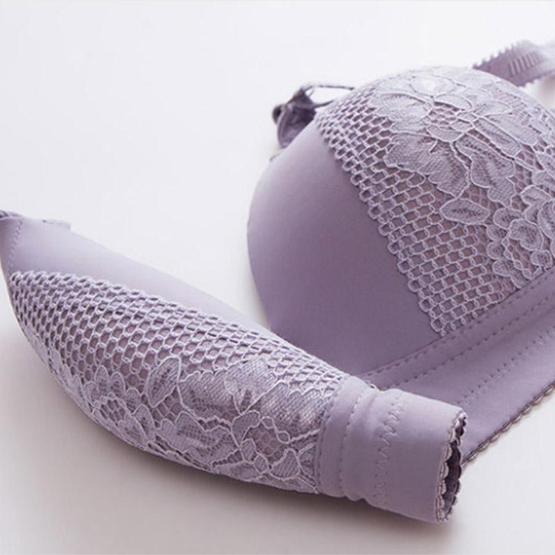 Ladies Large Size Thin No Steel Rings Gathering Breathable Comfortable Anti-Sagging Bra