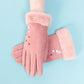 Winter Warm gloves Thick gloves Woman fashion gloves Plush Cotton gloves Windproof gloves