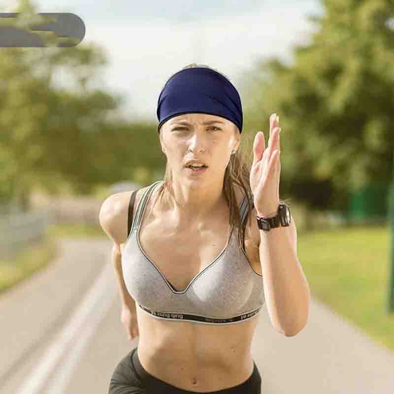 2pc Sports Sweat-absorbing Headband Yoga Fitness Sweat-absorbing Headband for Men and Women Super Elastic Wide-brimmed Sports Hairband