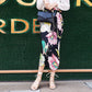 Beach Wrap Skirt Chiffon Skirt Female Summer All-match One-piece Small Floral Lace High Waist Mid-length Skirt Beach Wrap Skirt
