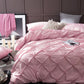 Luxury Bedding Set 100% Cotton Simple Silk Flower  Ice Silk 4pcs Bedclothes Bed Linen