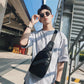 Chest Bag Men Black Waterproof Multi-pocket Crossbody Bag Outdoor Leisure Sports Shoulder Bag