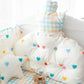 Four-piece Crib Bedding Set Cotton Toddler Bed Sheet Three-sided Bed-surrounding Bumper Sheet