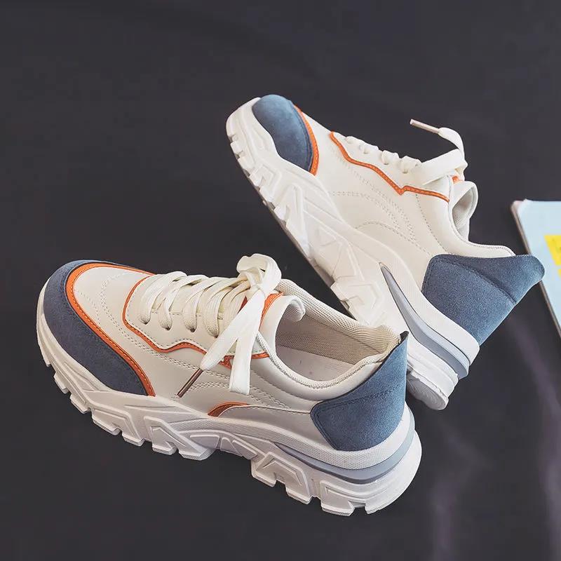 Sports Shoes Female Breathable Dad Wild Casual Light Running Student White Shoes Ins Tide