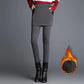 Anti-pilling Leggings for Women's Outer Wear In Autumn and Winter Plus Velvet Warm Feet Pants Stretch Fake Two High-waist Shorts Skirts
