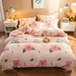 WTEMPO  Bedding Set Lovely Heart Queen King Size Bedding Set Women Girls Duvet Cover Pillow Cases