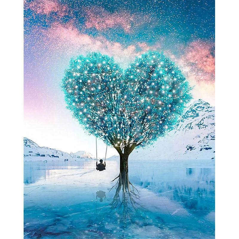 Cross Stitch Diamond Painting Living Room Landscape Full Diamond Moon Starry Sky 5d Point Diamond Stickers Diy Diamond Embroidery