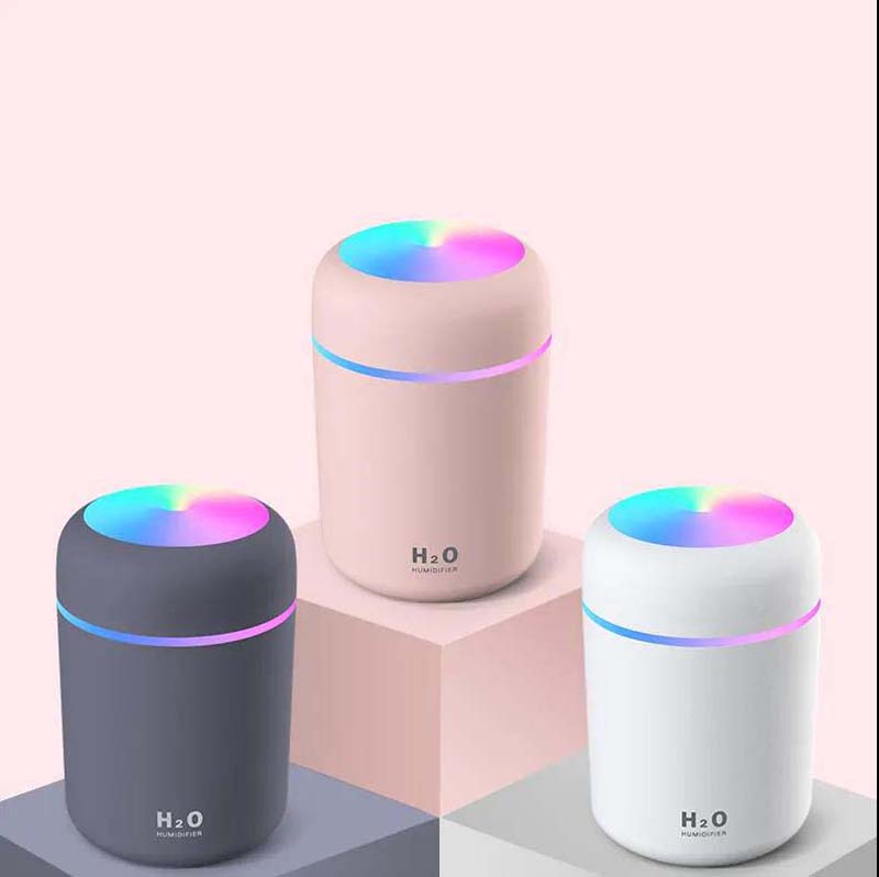 USB Power Supply and Humidifier Car Mounted Night Lamp Big Fog Volume Bedroom Mute Mini Humidifier