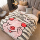 Soft Coral Fleece Blanket Warmth Sheet Bed Cover Fluffy Plush Faux Fur Blanket Blanket Solid Sofa Blanket Cover Thin Flannel Blanket Nap Cover Blanket