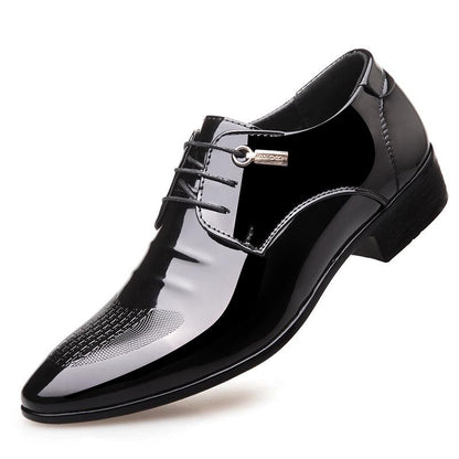 Men Luxury Breathable Pointed Toe Business Shoes Leather Oxford Formal Wedding Shoes