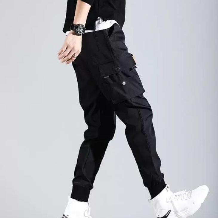 Men's Leggings Overalls, Trendy Brand Student Sports Pants, Men's Pants, Nine-point Pants, Casual Harem Pants