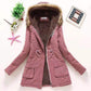 13 Colors Women Winter Thick Warm Hooded Parka Cotton Padded Coat Slim Jacket