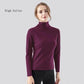 Women Long Sleeve Thermal Underwear Winter Thicken High Collar Sweater Autumn Spring Windproof Soft Lining Comfortable Breathable Wearable Versatile