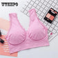 Cross Strap Back Women Sports Bra Professional Quick Dry Padded Fitness Running Gym Vest Tops