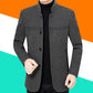 Autumn and winter Casual Middle-aged Men's Woolen Jacket Jacket Men's Short Thickened Mature Men Must-have Jacket