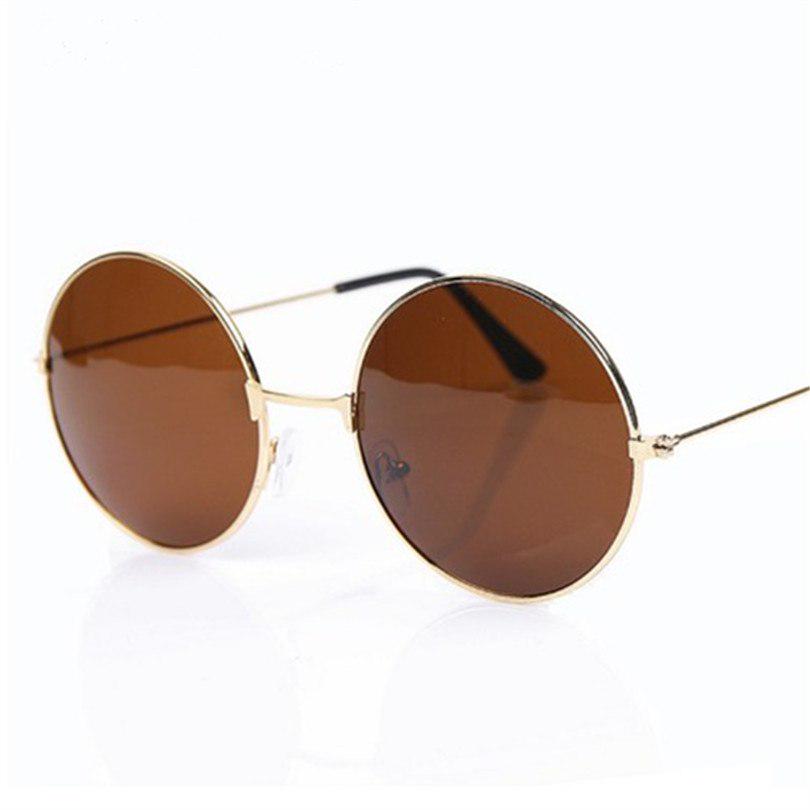 Mirrored Retro Round Sunglasses Men Women Brand Designer Female Male Sun Glasses Men's Women's Vinta