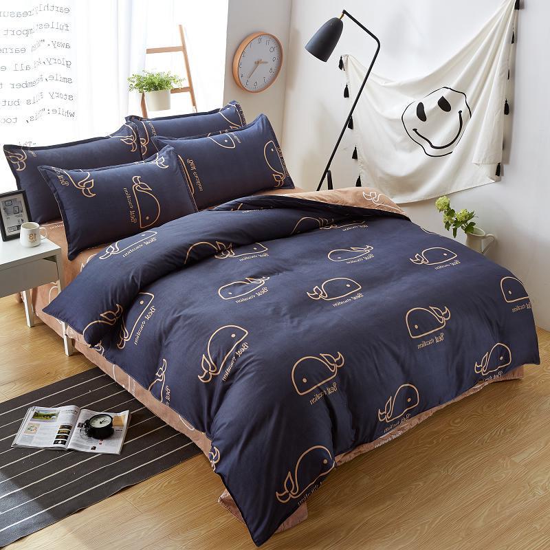 Crown Superfine Fiber Winter Thickening Bedding Sets Full King Twin Queen Size 3/ 4pcs Sheet, Pillow