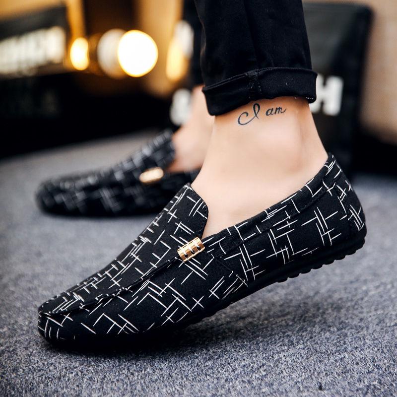 Men Loafers 2020 Spring Summer Men Shoes Casual Shoes Light Canvas Youth Shoes Men Breathable Fashion Flat Footwear