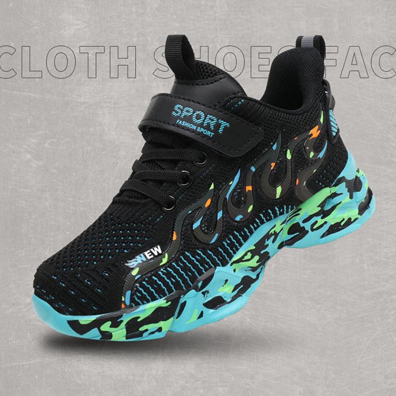 Unisex Children's Sports Shoes Comfortable and Lightweight Sports Running Shoes Breathable Non-slip Net Shoes for Schoolgirls