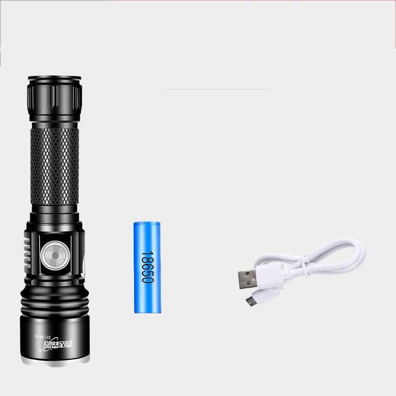 Rechargeable LED Flashlight Powerful Torch Super Waterproof Zoom Hunting Light Use 18650 Battey