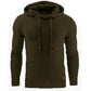 Men's Sweater Spring and Autumn Jacquard Long-sleeved Loose Fashion Hoodie Solid Color Sports Casual Jacket Trendy