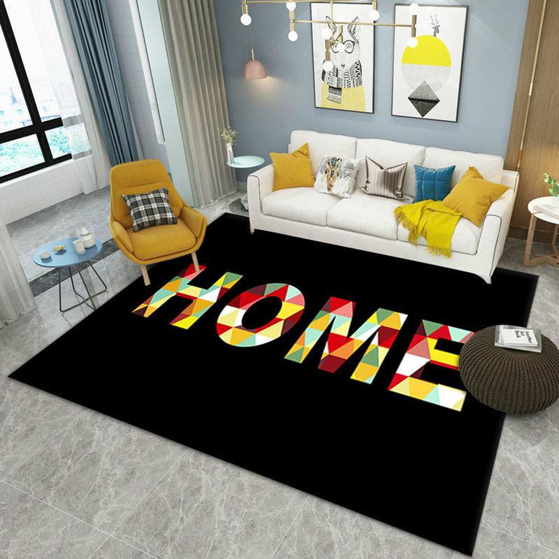 Trendy Brand Carpet Living Room Coffee Table Blanket Printed Floor Mat Living Room Area Rugs