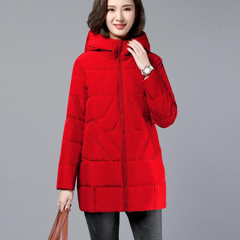 Women Winter Jacket Long Warm Parkas Female Thicken Coat Cotton Padded Parka Jacket Plus Size Hooded Outwear