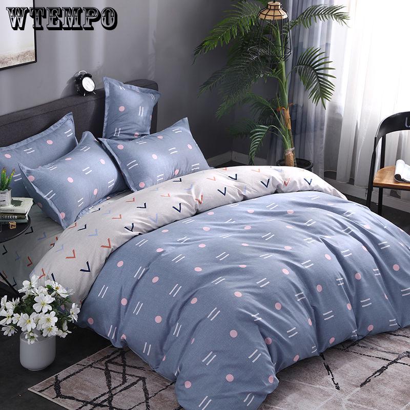 Cover Set Cartoon Single Bed Duvet Bedding Sweet Dream for Kids Girls 3/4pcs Colorful
