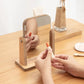 Ladies Rotatable Wooden Mirror Desktop Creative Portable Makeup Mirror HD Thin and Light Travel Out Household Essentials
