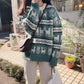 Pofulove Autumn Winter Retro Round Neck Thick Sweater Women Loose Wear Lazy Wind Moose Sweater Coat