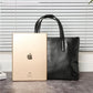 Business Briefcase Men Black PU Leather Large Capacity Anti-theft Handbag Shoulder Bags Computer Bag