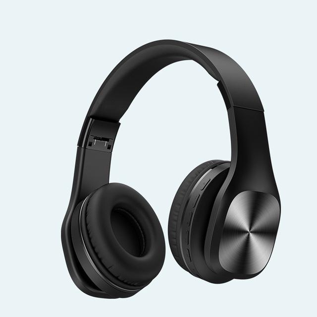Wireless Bluetooth Headset Quality Stereo Foldable Gaming Headphone with Mic for PC Mobile Phone Mp3