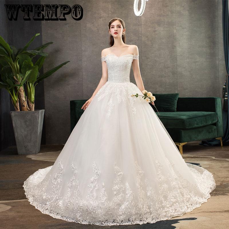Robe De Mariage Sexy V Neck Lace Tulle A Line Wedding Dresses vestidos de noiva Vintage Dresses