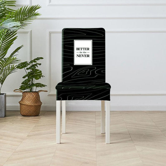 High-end Curved Chair Cover Home Dining Chair Cover Seat Cushion Backrest Integrated Simple Modern Chair Cover