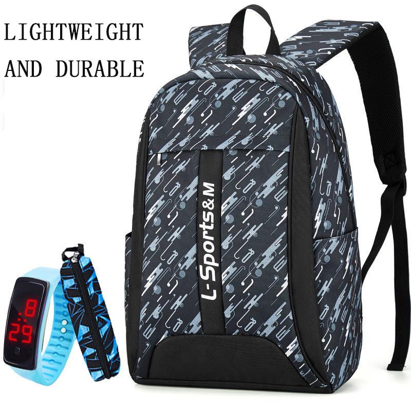 Junior High School Student School Bag High School Boy School Bag Male Trend Elementary School Student Backpack Female Large-capacity Backpack