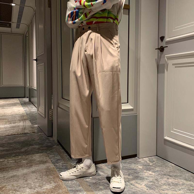 Spring and Summer Hanging Loose Casual Cropped Trousers
