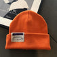 Unisex Knitted Beanie Hat Winter Solid Color Warm Hat Ladies Crochet Ski Leisure Skull Hat