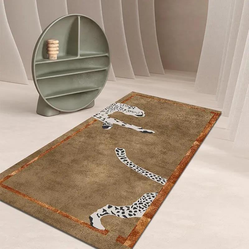Creative Personality Bedside Carpet Bedroom Rectangular Long Art Light Luxury Wind Living Room Sofa Tea Serial Mat