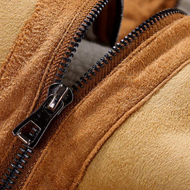 Autumn and Winter Fur Men's Jacket Plus Velvet Thickening To Keep Warm Loose Large Size Wool Lamb Velvet Fur Coat