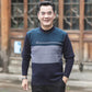 Autumn and Winter Round Neck Sweater Plus Velvet Warm Bottoming Shirt Round Neck Pullover Sweater Suitable for Middle-aged and Elderly Men