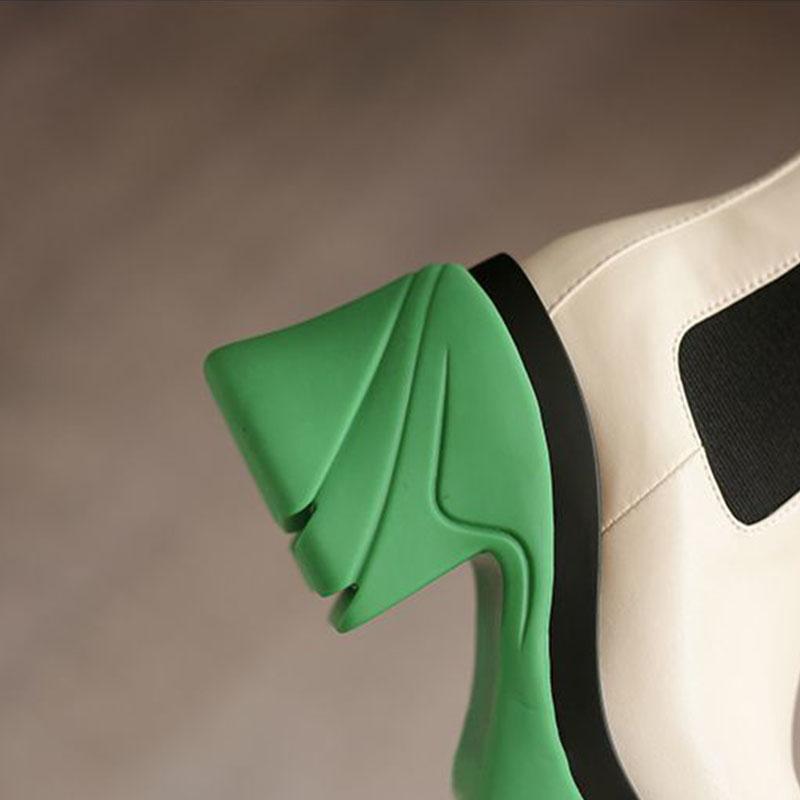 Martin Boots Women's Autumn 2021 Thinner Thick-soled British Style Soft Leather Tide Boots