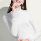 Pofulove Women Plus Velvet Turtleneck Sweater Autumn Winter Long-sleeve Slim  Bottoming  Sweater Plus Size Knit Pullover Jumper